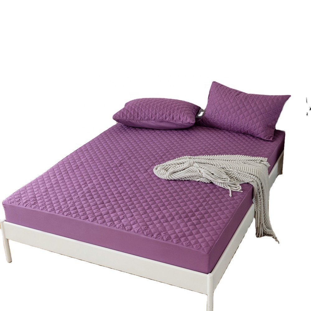 Лидер продаж, фиолетовая Водонепроницаемая натяжная простыня из полиэстера, натяжная простыня с наполнителем из ПП