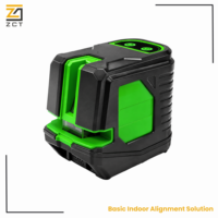 Niveau laser d'alignement pour poteaux de garde-corps d'escalier avec lignes croisées vertes, haute précision, auto-nivelant, IP54, outil de traçage