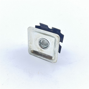 専門メーカー単層スクエアパイプフィッティングスターナットスプリングスレッドチューブ家具インサートコネクタチューブエンド - Product Image 4