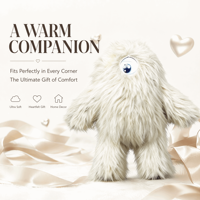 Peluche musicale intelligente Monstre Compagnon Électrique, Cadeau pour Enfants, Certifiée CE CPC, Taille Personnalisée, Décoration de Chevet Gothique à Poils Longs, Vente Directe Usine