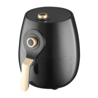 Friteuses à air de grande capacité 4.1-5l Friteuse à air antiadhésive en acier inoxydable saine pour la maison sans huile