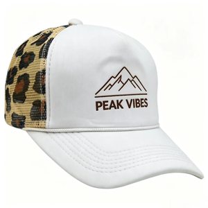 Casquette de baseball en maille à imprimé léopard, personnalisable avec logo, ajustable et respirante, pour femmes et hommes, vente en gros - Product Image 4