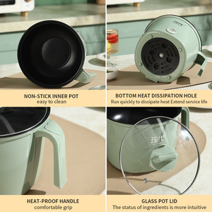 Yuedisi หม้อหุงข้าวอเนกประสงค์สำหรับใช้ในบ้าน1.5L หม้อนึ่งหม้อหม้อหุงต้มแบบไ<span class=keywords><strong>ม</strong></span>่<span class=keywords><strong>ติ</strong></span>ดกระทะหม้อไฟฟ้า - Product Image 5