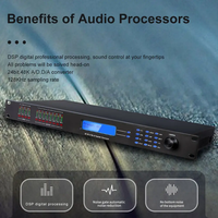 Processeur Audio professionnel DSP480 gestion des haut-parleurs numériques en métal 4 entrées 8 sorties Dsp pour la gestion Audio