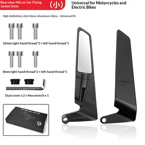 Espejos Retrovisores Ajustables para Motocicleta con Alerón, Antideslumbrantes, con Opción de Señal de Giro LED - Product Image 3
