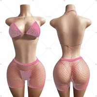 ELITES SEXY Lingerie en résille, tenue de danse exotique, body, bikini, tenue de lingerie, tenue de pole dance
