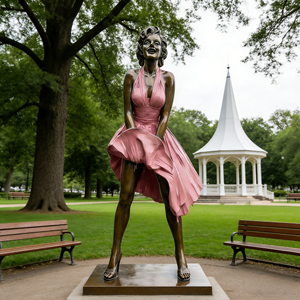 Estatua Decorativa de Bronce Fundido de Estilo Europeo Moderno, Figura de <span class=keywords><strong>Hombre</strong></span> y Mujer Bailando Románticamente, para Decoración de Interiores - Product Image 5
