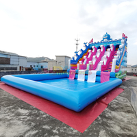 Parc aquatique gonflable en PVC pour enfants, intérieur/extérieur, avec piscine, pour usage scolaire et résidentiel