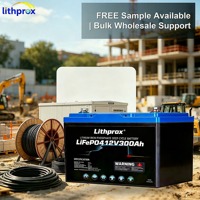 Baterai Traksi Lithium Ion 12V 300AH LiFePO4 Kelas Tinggi Pengganti Aki Timbal Asam untuk Truk Pengangkat Bersertifikasi CE UL Kustom OEM ODM