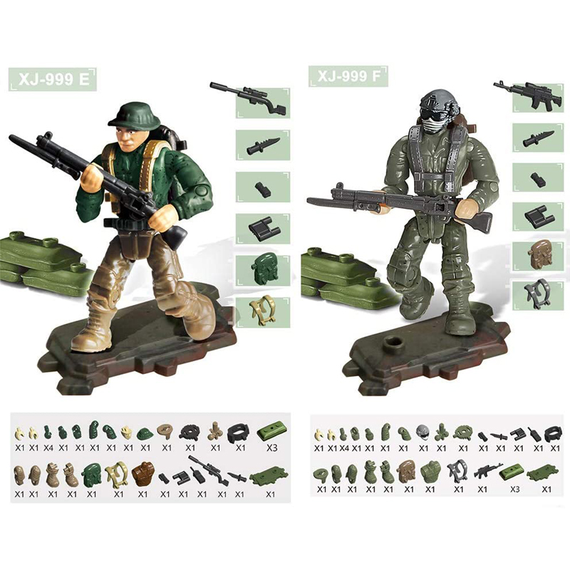 特殊部隊陸軍戦闘SWAT兵士2インチミニアクションフィギュア