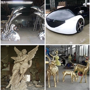 Variadas esculturas personalizadas de fábrica, Decoración de mesa, torre de <span class=keywords><strong>tamaño</strong></span> <span class=keywords><strong>real</strong></span>, escultura de estatua de Elk Jazz - Product Image 3
