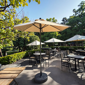 Sombrilla Moderna de Aluminio Impermeable para Exteriores de 2.7M para Hotel, Jardín, Patio, <span class=keywords><strong>Playa</strong></span> y Parque - Product Image 2