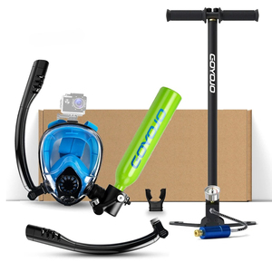 0.5L Mini Scuba <b>Tank</b> Portable <b>Diving</b> Cylinder with Snorkeling Mask 5-10 Min Underwater Breathing 5m Depth - Product Image 1