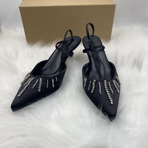 Nuovi Arrivi: Sandali <span class=keywords><strong>con</strong></span> <span class=keywords><strong>Tacco</strong></span> a Spillo a Punta - Eleganti Sandali da Donna <span class=keywords><strong>con</strong></span> <span class=keywords><strong>Tacco</strong></span> Alto, Punta Chiusa e Cinturino Posteriore che Snelliscono - Product Image 2