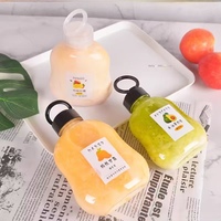 Bouteille de jus de boisson gazeuse en PET en forme de gourde unique de 400ml/500ml en plastique de qualité alimentaire pour boissons gazeuses Soda thé café bière boissons énergisantes