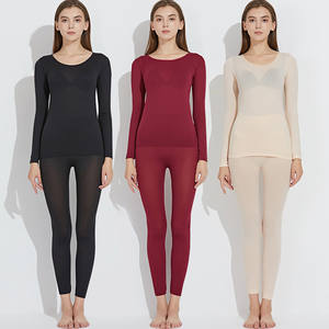 Set di biancheria intima invernale Sexy termica termica calda sottile senza cuciture di 37 gradi per le donne - Product Image 2