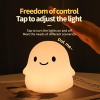 Mini lampe de nuit en silicone LED, lumière douce pour chevet, pour enfants et famille