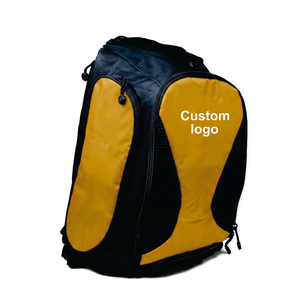Mochila Deportiva de Gran Capacidad con Cordón Rojo y Negro, Logotipo Personalizado, Correa Ajustable, Cierre de Cremallera, Unisex, Informal, de Poliéster, 40-50L - Product Image 1