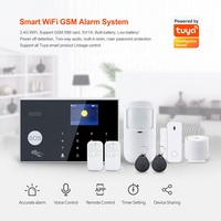 Système d'alarme de sécurité domestique intelligent Tuya WiFi 4G GSM avec écran TFT 2,4 pouces, alarme antivol sans fil RFID PST-WG103-4GEU