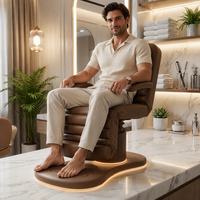 Table de massage électrique intelligente et moderne pour salon de beauté, spa, clinique, et soins des cils, avec fonction chaise réglable