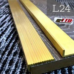 Perfiles de ajuste de azulejo decorativo de cobre cepillado en forma de L Entrega rápida Personalización Embalado en cartón Fabricante vietnamita - Product Image 5