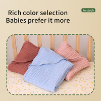 Couverture d'emmaillotage douce et chaude pour bébé, 100 % coton biologique, anti-boulochage, pour nouveau-né, toutes saisons, idéale pour une baby shower