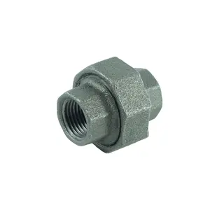 Dkv Đen gang phụ kiện đường ống bps <span class=keywords><strong>NPT</strong></span> nữ chủ đề Công Đoàn phụ kiện đường ống kết nối màu đen dễ uốn sắt ống phù hợp Công Đoàn - Product Image 4