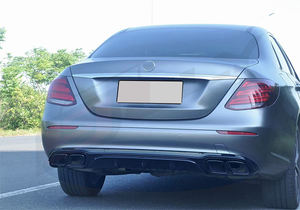 Diffuseur d'origine pour Benz 2016-2022 classe E W213 version exécutive mise à niveau diffuseur <span class=keywords><strong>de</strong></span> style E63 AMG avec tuyau d'échappement - Product Image 2