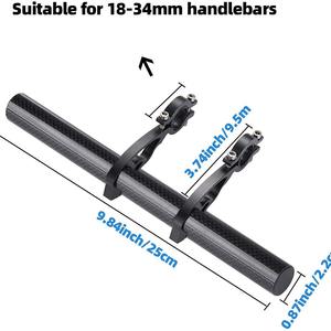 Antuke - Soporte de Extensión para Manillar de Bicicleta, Aleación de Aluminio, Ajustable, para Luz, Velocímetro y Accesorios de Ciclismo - Product Image 2