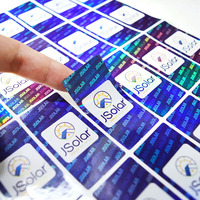 Autocollants en papier imperméables personnalisés avec code QR holographique 3D en cuivre, étiquettes personnalisées en couleur, impression sur machine pour bougies
