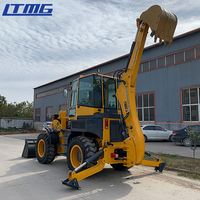 Wheel Loader Backhoe Retroexcavadora WZ30 25S Front End Loader Dijual