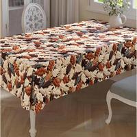 Nappe Rectangulaire Imprimée Fleurs Romantiques en PVC Imperméable, Taille Personnalisée, Anti-Plis, Écologique pour Usage Domestique