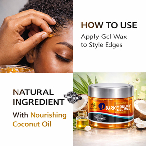 Cera en Gel para Cabello Oscuro 250ml Fijación Máxima Sin Residuos Gel Estilizador para Bordes y Peinados Afro Suministro a Granel - Product Image 5