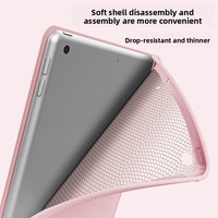 Étui pour tablette iPad 11 Mini 7 11e génération en cuir PU et silicone souple avec support pour stylet