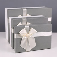 Boîte cadeau personnalisée pour bijoux de mode avec nœud, petite boîte en papier pour bijoux, pour la Saint-Valentin, les mariages et autres occasions