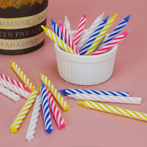 Оптовая продажа, китайская фабрика, классические спиральные свечи на день рождения с вечеринками - Product Image 3