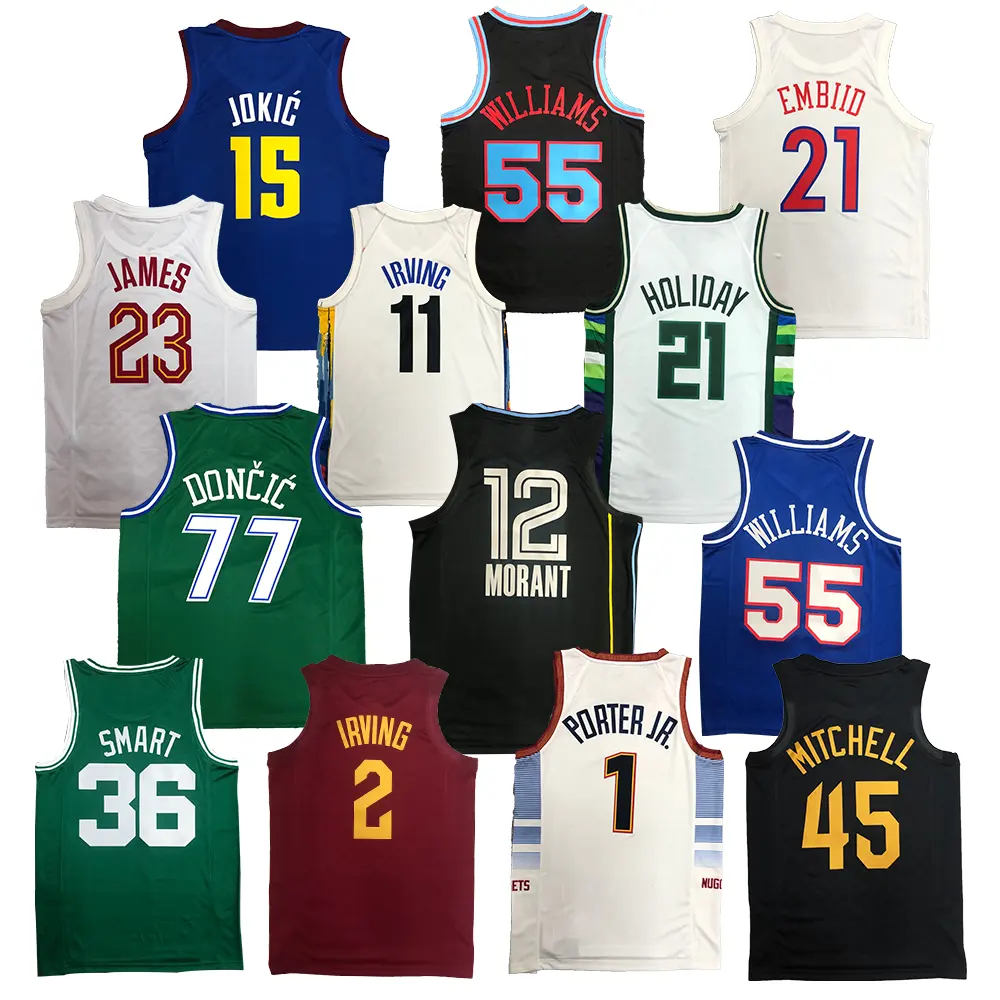 Günstige neueste Jersey Uniformen Nbaing Stickerei Atmungsaktive Basketball Trikots Design Shirt Uniform Benutzer definierte Basketball Uniformen