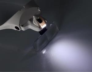 Loupe de tête LED Bandeau mains libres Lentilles de loupe avec lumières LED Loupe de bijoutier Lumière Bandeau verre de <span class=keywords><strong>tatouage</strong></span> - Product Image 2
