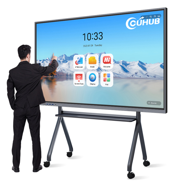 75 Inch Smart White Interactive Board Panel Touch Screen LCD Display Screen Flat Digital Meet OEM Product