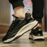Baskets Chunky Sole Dad Unisexe pour la marche en extérieur, chaussures de sport décontractées toutes saisons, style urbain