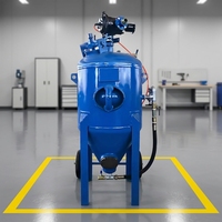 Machine de sablage à eau et à sable à grande vitesse, de type ouvert, en acier, automatique, pour le nettoyage des métaux en construction (vente en gros)