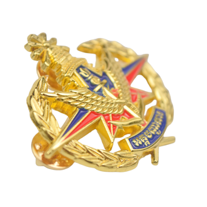 Pin de oro del Ministerio de Defensa Nacional de Camboya, insignia del emblema de la medalla, <span class=keywords><strong>nuevos</strong></span> Pines de solapa corporativos personalizados 3D con caja acrílica - Product Image 6
