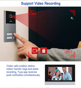 Intercomunicador inteligente WIFI de 7 pulgadas con monitor táctil, precio económico, video intercomunicador 1080P para la seguridad de tu hogar. - Product Image 5