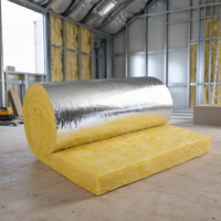 Rouleau de laine de verre haute performance, isolation thermique, insonorisation, résistant au feu, matériau d'isolation pour toiture, murs et systèmes CVC