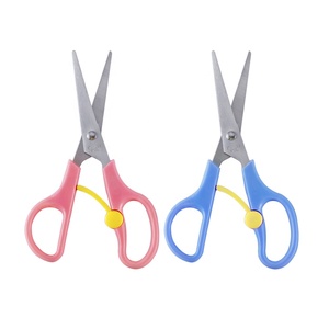 RTS Kéo Tay Cầm Nhựa Đầu Tròn An Toàn Nhỏ Cho Học Sinh Trẻ Em Kéo Cắt Giấy Trẻ Em - Product Image 3