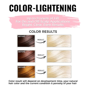 Décolorant pour cheveux, <span class=keywords><strong>poudre</strong></span> décolorante professionnelle pour salon, haute performance, jusqu'à 9 niveaux de décoloration pour les mèches et l'éclaircissement des cheveux - Product Image 2