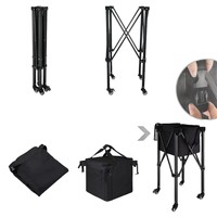 Chariot à balles de tennis pliable en aluminium JINFAR, capacité de 120 balles, design durable et portable pour l'entraînement au tennis, au pickleball et au tennis de table