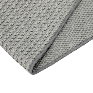 Serviette de nettoyage en microfibre de luxe jacquard grise, épaisse, 40x40 cm, réutilisable, anti-peluches, pour utilisation en salle blanche - Product Image 3