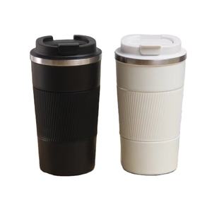 500ML Double paroi isolée sous vide Logo <span class=keywords><strong>personnalisé</strong></span> en acier inoxydable 304 tasses portables dans le <span class=keywords><strong>gobelet</strong></span> à café de voyage avec couvercles - Product Image 1