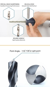 Mũi Khoan HSS Bộ Mũi Khoan Coban Cnc 6Mm Chống Mài Mòn Dụng Cụ Trực Tiếp Từ Nhà Máy - Product Image 3